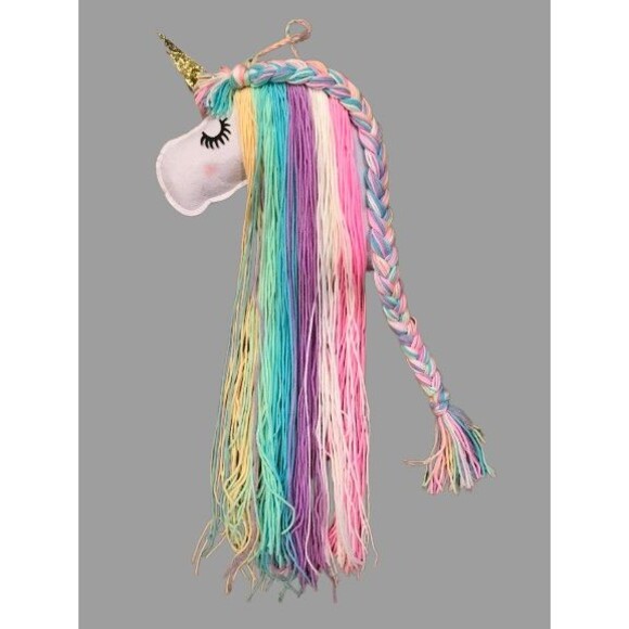 Unicorn Hair Bow Holder Clip Storage Girls Hanging Organizer - Picture 1 of 2